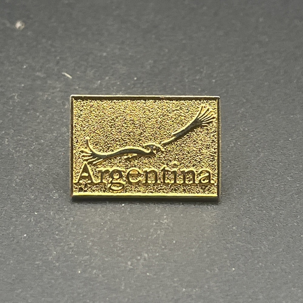 Argentina South American Country Gold Tone Lapel Hat Pin